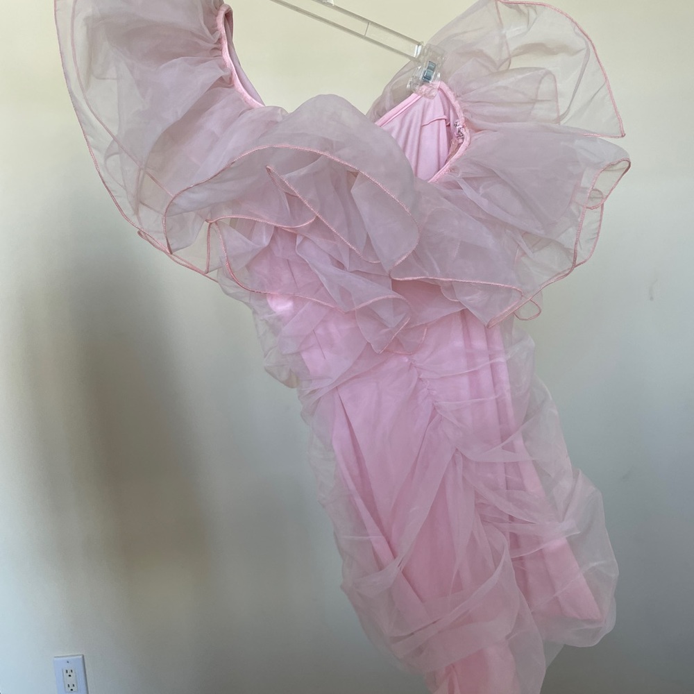ASOS Pink Ruffled Dress - Picture 5 of 7